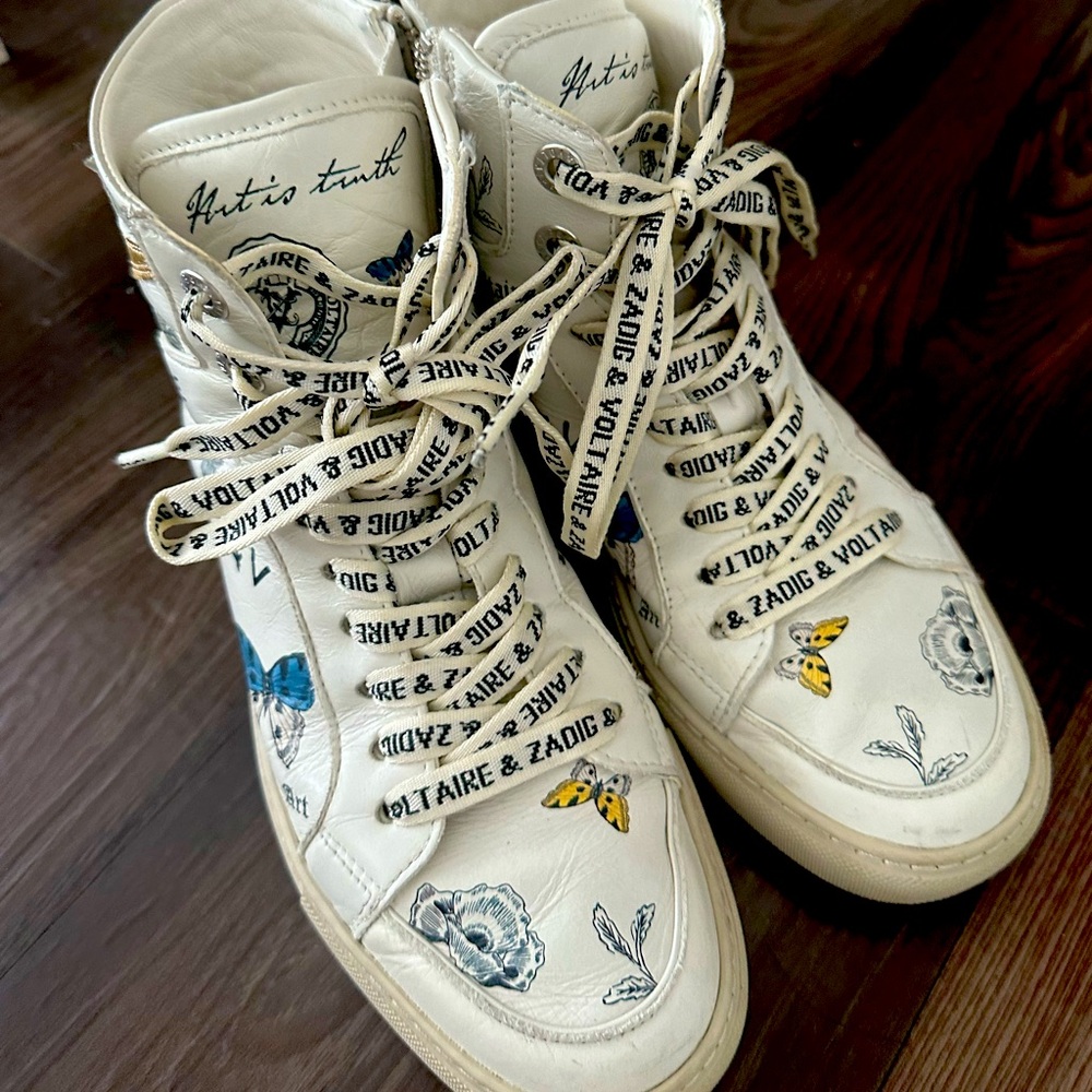 Zadig & Voltaire Lightening Bolt Sneakers